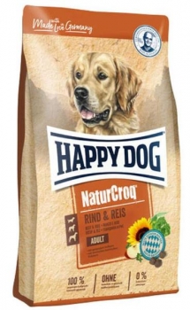 Сухой корм для взрослых собак всех пород Happy Dog NaturCroq Rind&Reis 22/9 (говядина и рис)